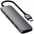 Хаб Satechi Type-C Slim Multiport Adapter V2 Серый