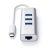 Хаб Satechi Type-C 2-IN-1 USB HUB With Ethernet Серебро