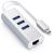 Хаб Satechi Type-C 2-IN-1 USB HUB With Ethernet Серебро