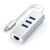 Хаб Satechi Type-C 2-IN-1 USB HUB With Ethernet Серебро