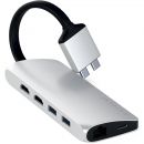 Хаб Satechi Type-C Dual Multimedia Adapter для Macbook Серебро