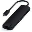 Хаб Satechi Type-C Slim Multiport with Ethernet Adapter Чёрный