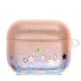 Чехол PQY Charm для Apple AirPods 3 Star (со стразами)
