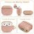 Чехол PQY Bling для Airpods 3 Розовое золото
