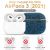 Чехол PQY Crystal Fabric для Apple Airpods 3 Синий
