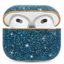 Чехол PQY Crystal Fabric для Apple Airpods 3 Синий