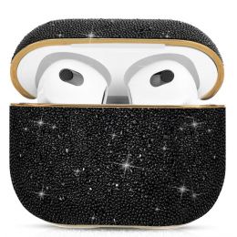 Чехол PQY Crystal Fabric для Apple Airpods 3 Чёрный