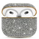 Чехол PQY Crystal Fabric для Apple Airpods 3 Серебро