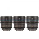 Комплект объективов Sirui Nightwalker 24/35/55mm T1.2 S35 E-mount Серый