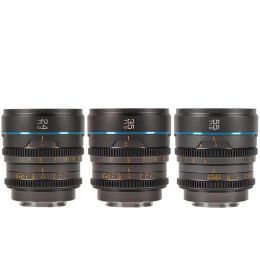 Комплект объективов Sirui Nightwalker 24/35/55mm T1.2 S35 E-mount Серый