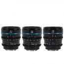 Комплект объективов Sirui Nightwalker 24/35/55mm T1.2 S35 RF-mount Чёрный