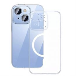 Чехол Baseus Crystal Magnetic для iPhone 14 (+ стекло)