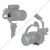 Зажим быстросъёмной площадки SmallRig 4195 Arca-Swiss Mount Plate для DJI RS 3 Mini