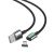 Кабель Baseus Zinc Magnetic Cable Kit (Lightning+Type-C+microUSB) 1м Чёрный