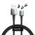Кабель Baseus Zinc Magnetic Cable Kit (Lightning+Type-C+microUSB) 1м Чёрный