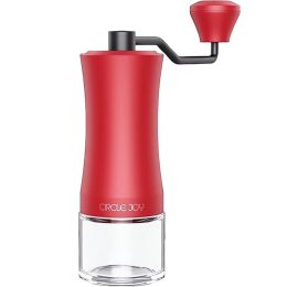 Ручная кофемолка Circle Joy Hand Coffee Grinder Красная