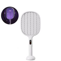Электрическая мухобойка Qualitell S1 Pro Digital Electric Mosquito Swatter Белая