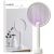 Электрическая мухобойка Qualitell C2 Powerful Electric Mosquito Swatter Белая