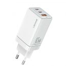 Сетевой адаптер USAMS US-CC180 Sandru GaN 65W Белый