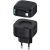 Сетевой адаптер Usams US-CC209 XMF PD35W GaN с телескопическим кабелем Lightning Чёрный
