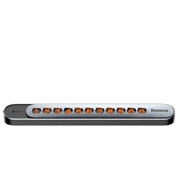 Автовизитка Baseus Sliding cover Серая