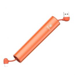 Внешний аккумулятор Baseus No.5 2000mAh с проводом Lightning/Micro USB Оранжевый