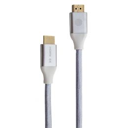 Кабель Cactus HDMI 2.1 m/m 1м Серебро