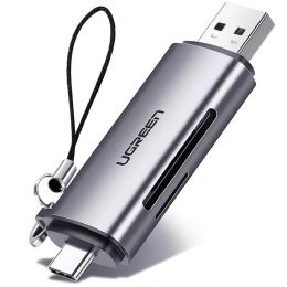 Кардридер Ugreen CM185 Type-C/USB3.0 Серый
