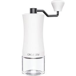 Ручная кофемолка Circle Joy Hand Coffee Grinder Белая