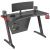 Стол игровой Cactus CS-GTZ-BK-CARBON-RED Чёрный