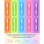 Комплект аккумуляторных батарей EBL Rainbow AAA 1100mAh (10шт)
