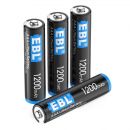 Комплект батареек EBL Lithium AAA 1200mAh (4шт)