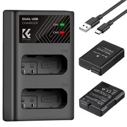 2 аккумулятора EN-EL14 + зарядное устройство K&F Concept