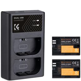 2 аккумулятора LP-E6NH + зарядное устройство K&F Concept KF28.0021