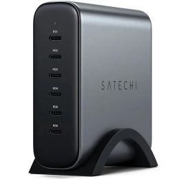 Сетевой адаптер Satechi 200W GaN Type-C PD 6 port Серый