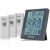 Метеостанция Bresser Temeo Hygro Quadro Prestige с тремя датчиками, серая