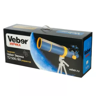 Телескоп Veber Эврика T2 500/80 рефрактор