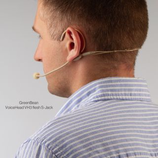 Микрофон головной GreenBean VoiceHead VH3 flesh S-Jack