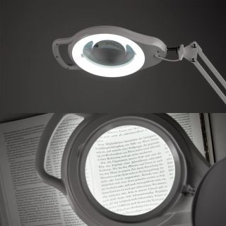 Лупа Veber Espy F02 5D с подсветкой и струбциной