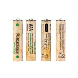 Аккумулятор GreenBean WoodCell AAA зарядка USB-C (набор 4 шт)