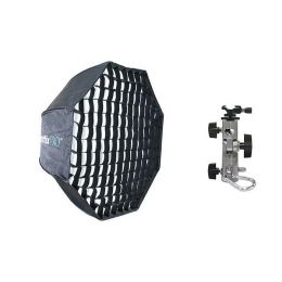 Зонт-октобокс Phottix HD 80 см. с сотками, стойкой и держателем