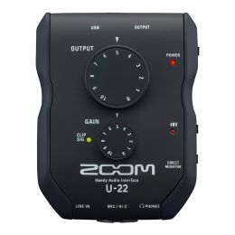 ручной аудиоинтерфейс Zoom U-22