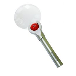 Лупа Bresser 2,5x/4x, 88 мм, LED, металл
