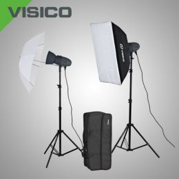 Комплект импульсного света Visico VL PLUS 400 Softbox/Umbrella kit с сумкой