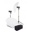 Комплект постоянного освещения Jinbei QZ-1000 Quartz Light 3200K Translucent Softlight Umbrella Kit №2
