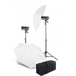 Комплект постоянного освещения Jinbei QZ-1000 Quartz Light 3200K Translucent Softlight Umbrella Kit №2