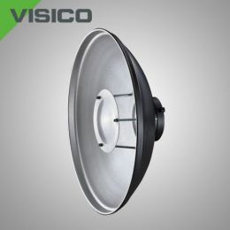 Портретная тарелка VISICO RF-405 40,5 см. черно-серебристая с байонетом Bowens.