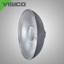 Портретная тарелка VISICO RF-550 55 см. серо-серебристая с байонетом Bowens.