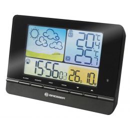 Метеостанция Bresser MeteoTrend Colour с радиоуправлением, черная