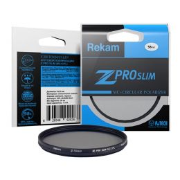 Тонкий поляризационный светофильтр Rekam Z PRO SLIM CPL MC 58 мм.